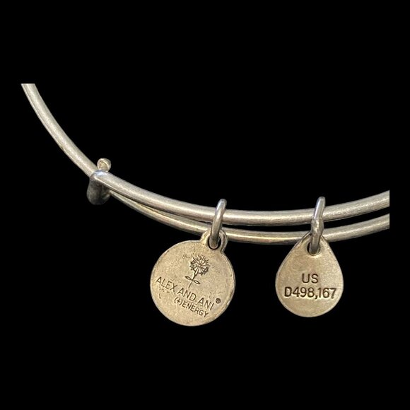 Alex and Ani Bracelet 8” Women Sterling Silver 925 Recycle Made in USA With Love - Picture 8 of 9